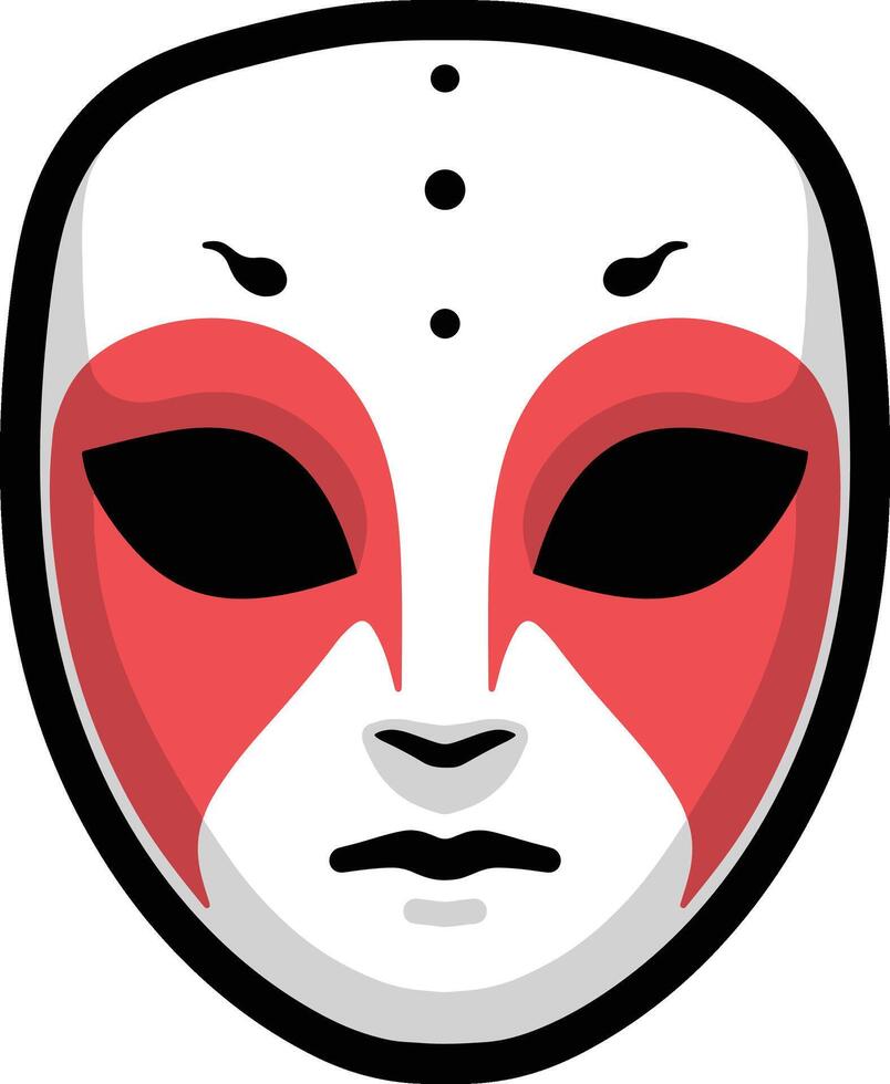 Scary mask design vector