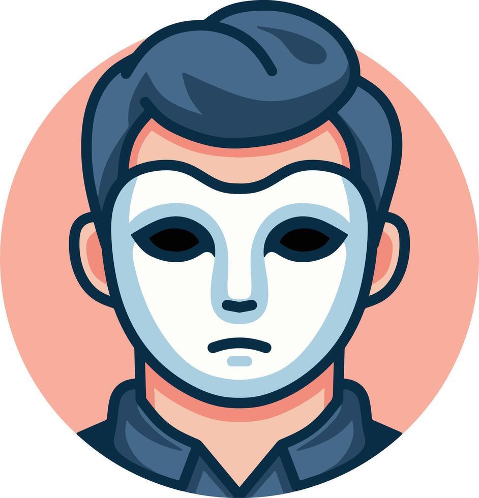 Scary mask design vector