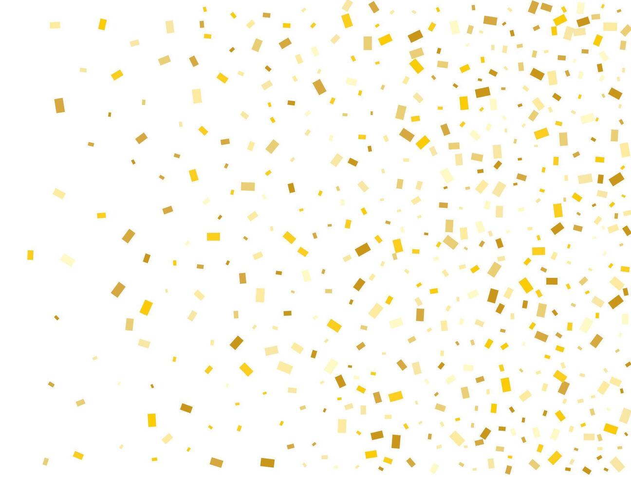 Christmas Golden Rectangles Confetti Background. illustration vector