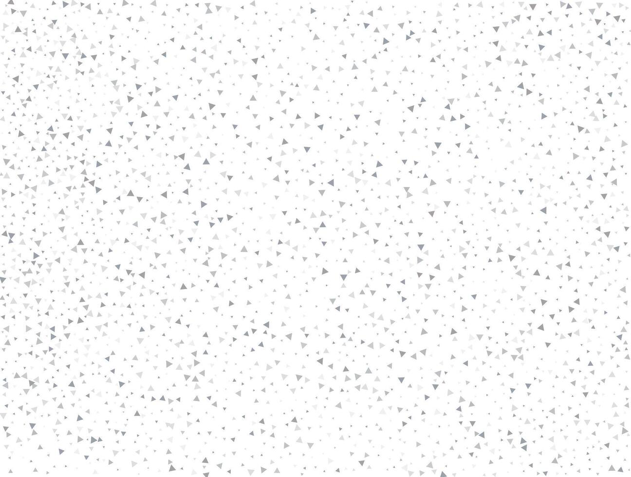 Modern Light silver Triangular glitter confetti background. White festive texture vector