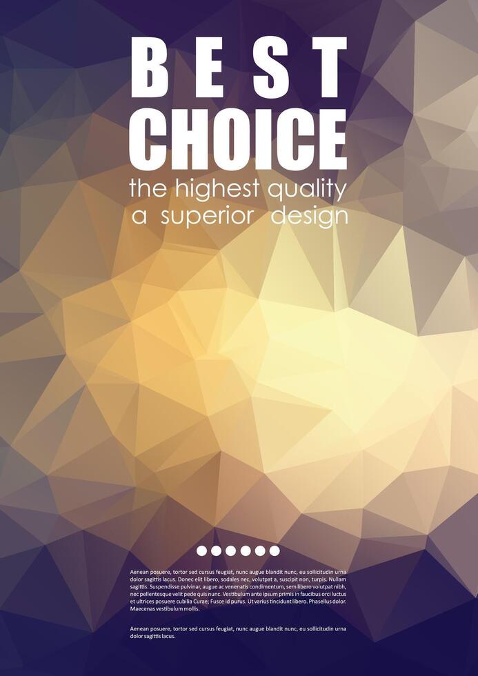 Best Choice text in purple and golden gradient pattern vector