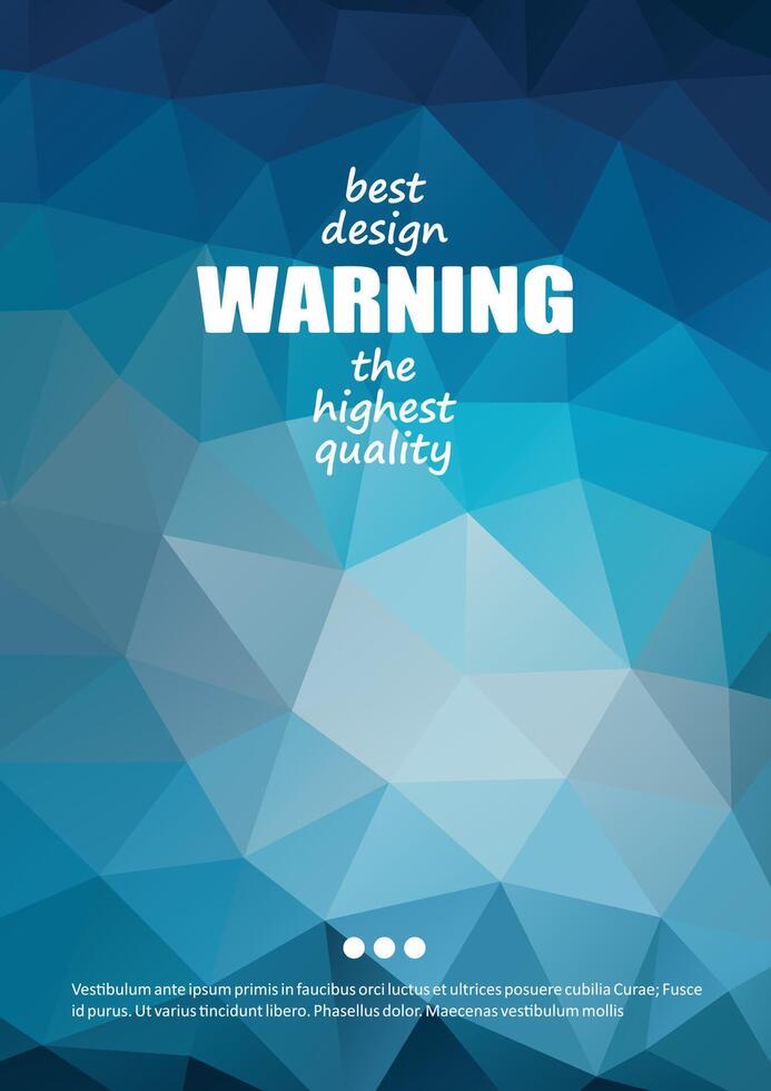 Warning Text on light and dark color diamond pattern vector
