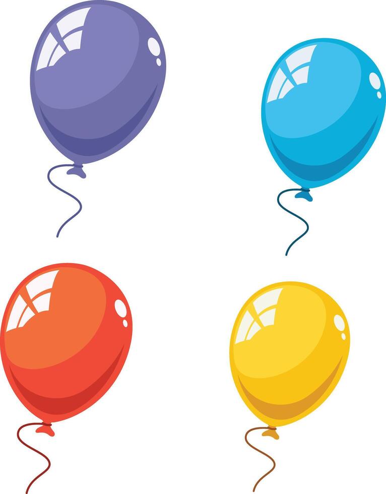 Beautiful ballons design vector