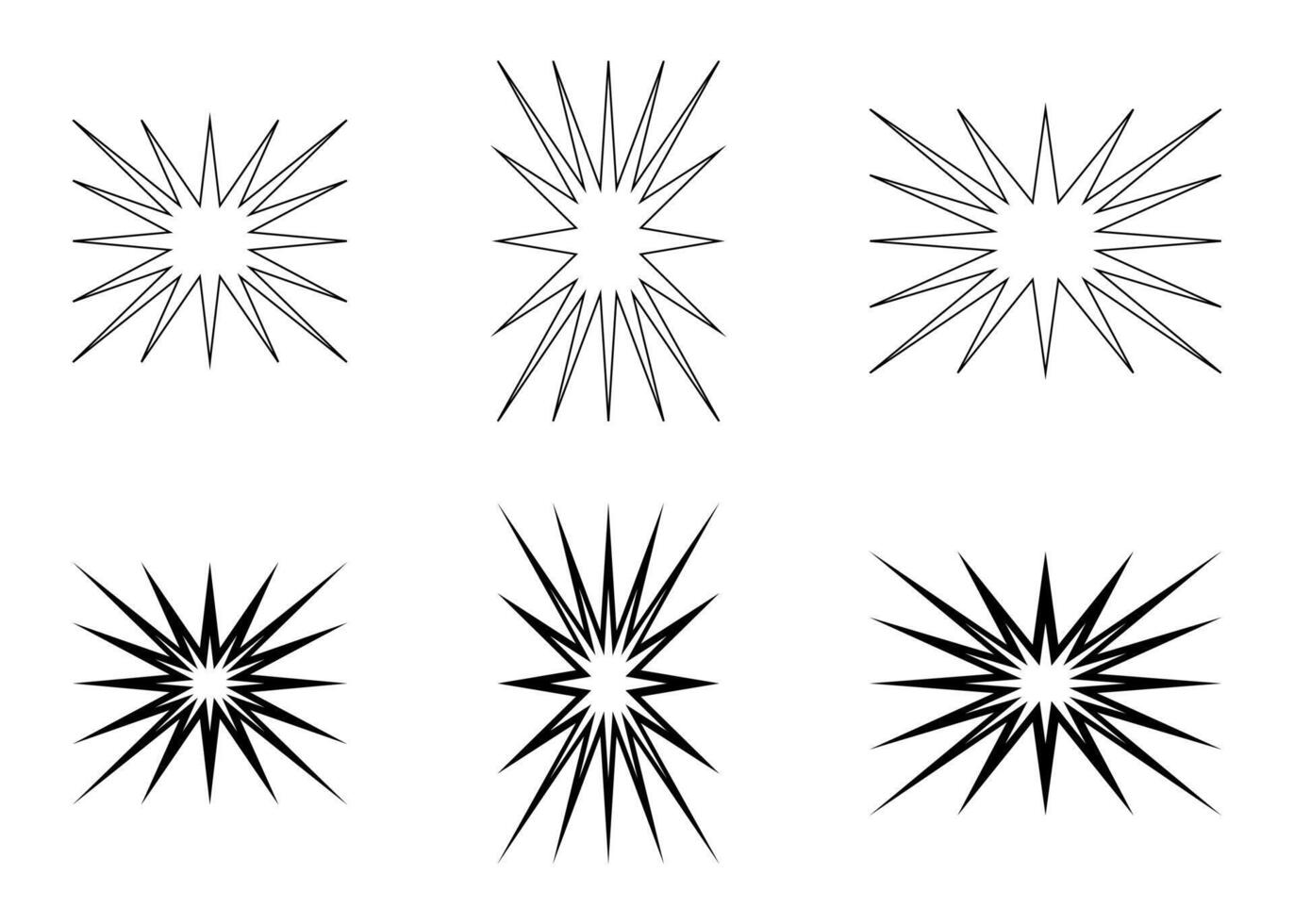 Bang graphic elements for symbol or sign concept of war, conflict or military explosion icons. vector