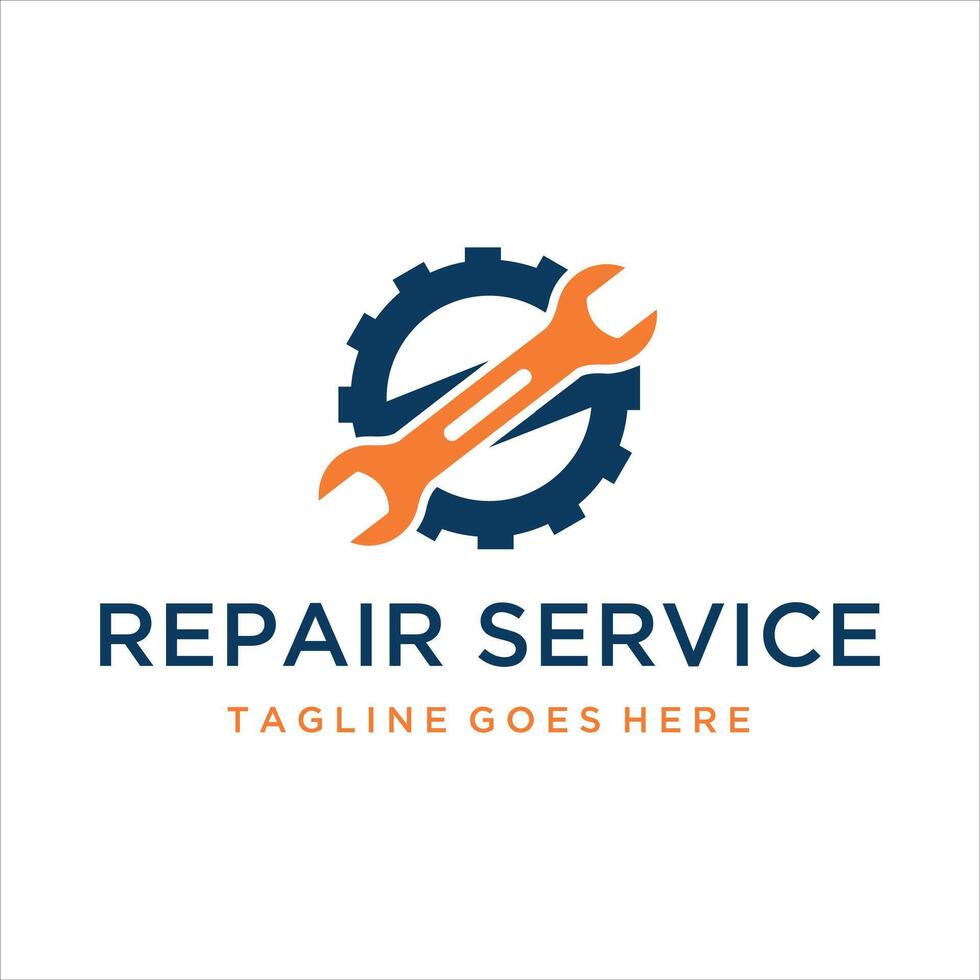 reparar Servicio herramientas logo diseño modelo vector