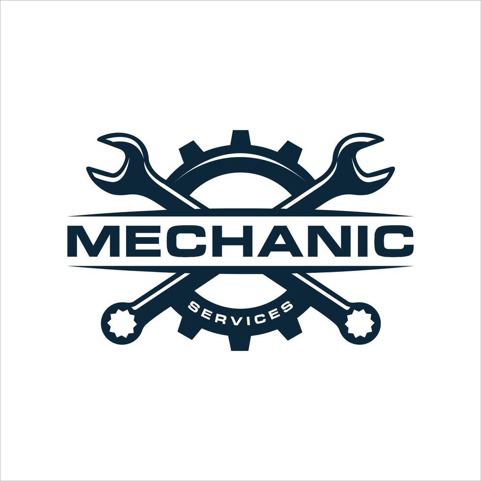 mecánico servicios logo diseño modelo vector