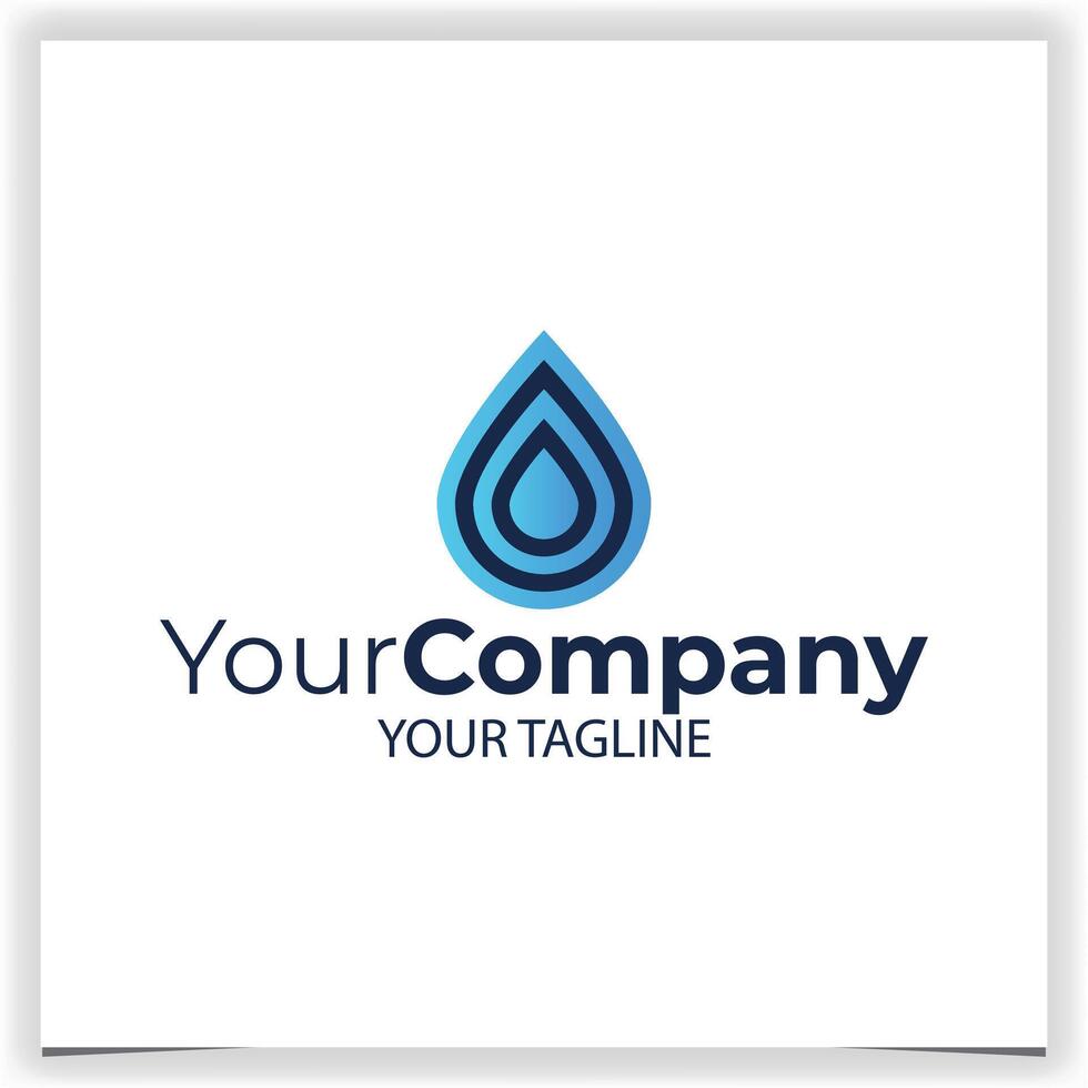 water drop logo design template vector