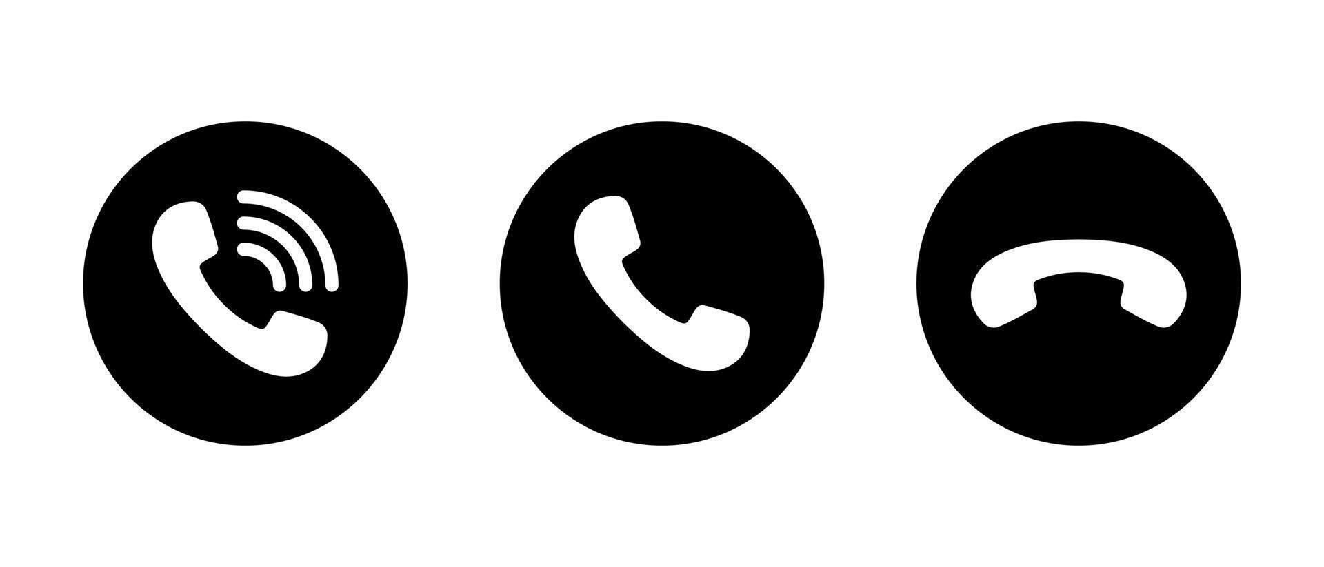Phone, handset call icon in generic style vector
