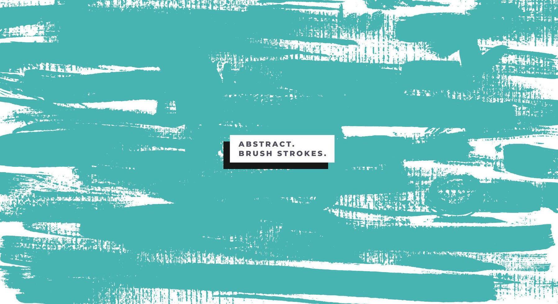 Tosca grunge abstract paint background with rough brush strokes texture. vector