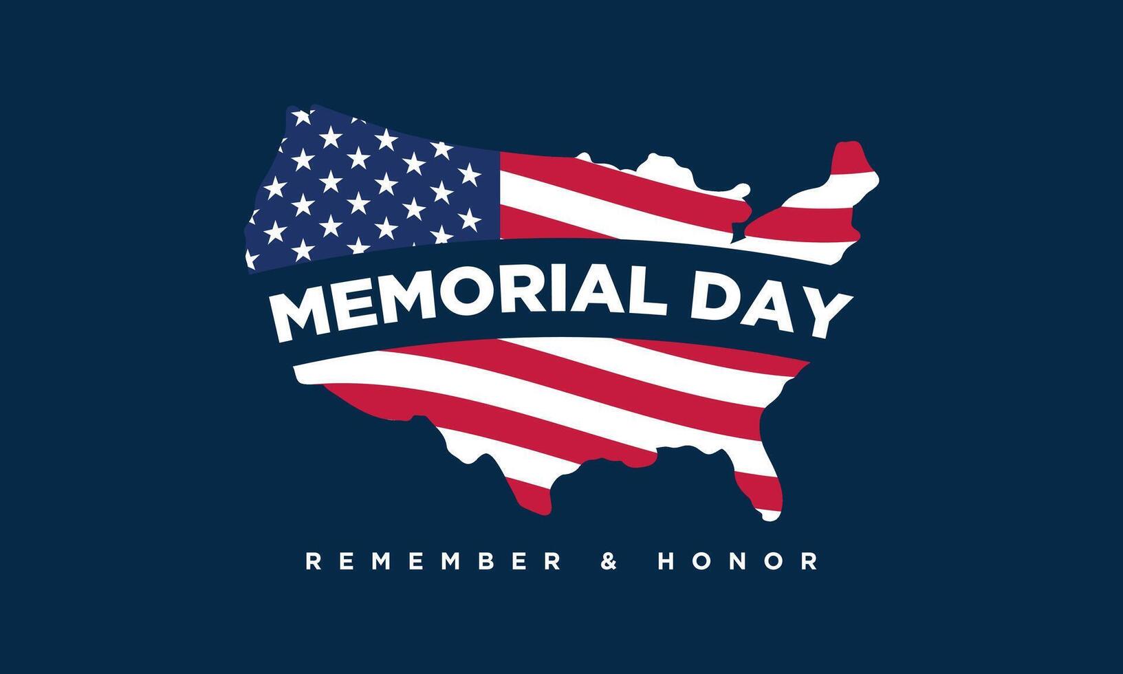 Memorial Day Background Design. vector