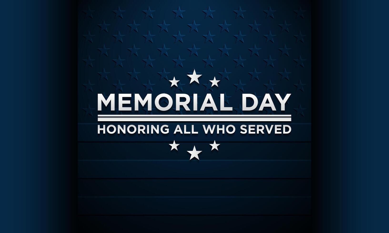 Memorial Day Background Design vector