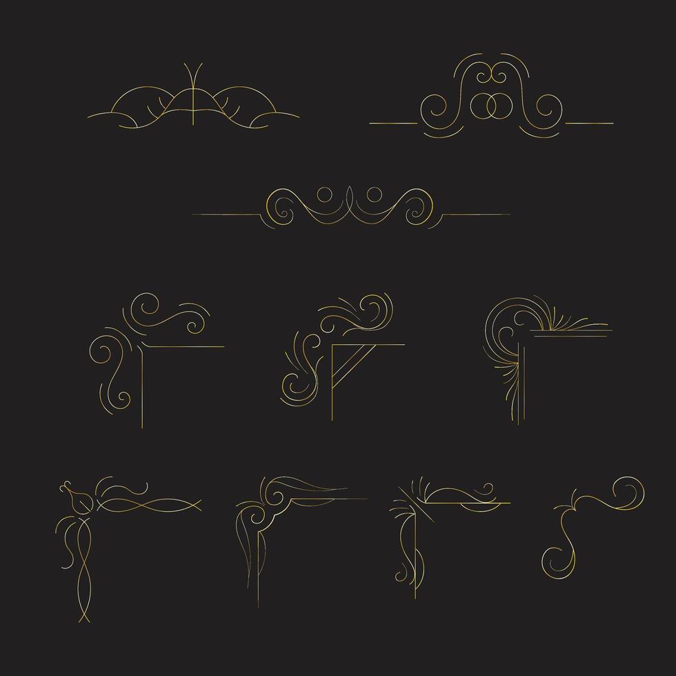 Collection set of label ornament vintage luxury frame wedding invitation card text box title border islamic ornament vector
