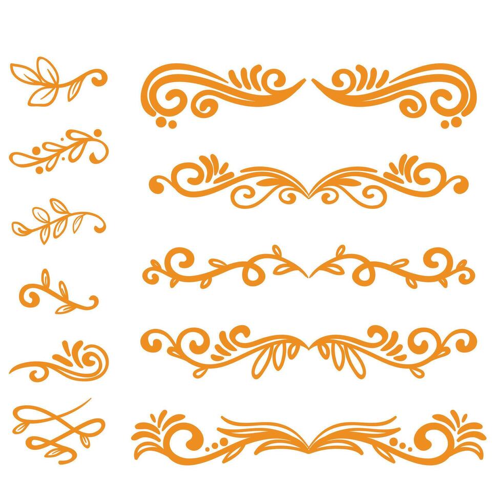 Ornate vintage frames and scroll elements. Classic calligraphy swirls, swashes, floral motifs. Good for greeting cards, wedding invitations, restaurant menu, royal certificates and graphic design. vector