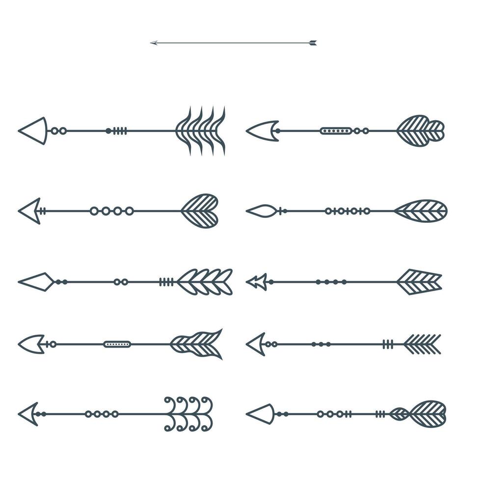 conjunto de divisor líneas. decorativo elementos vector