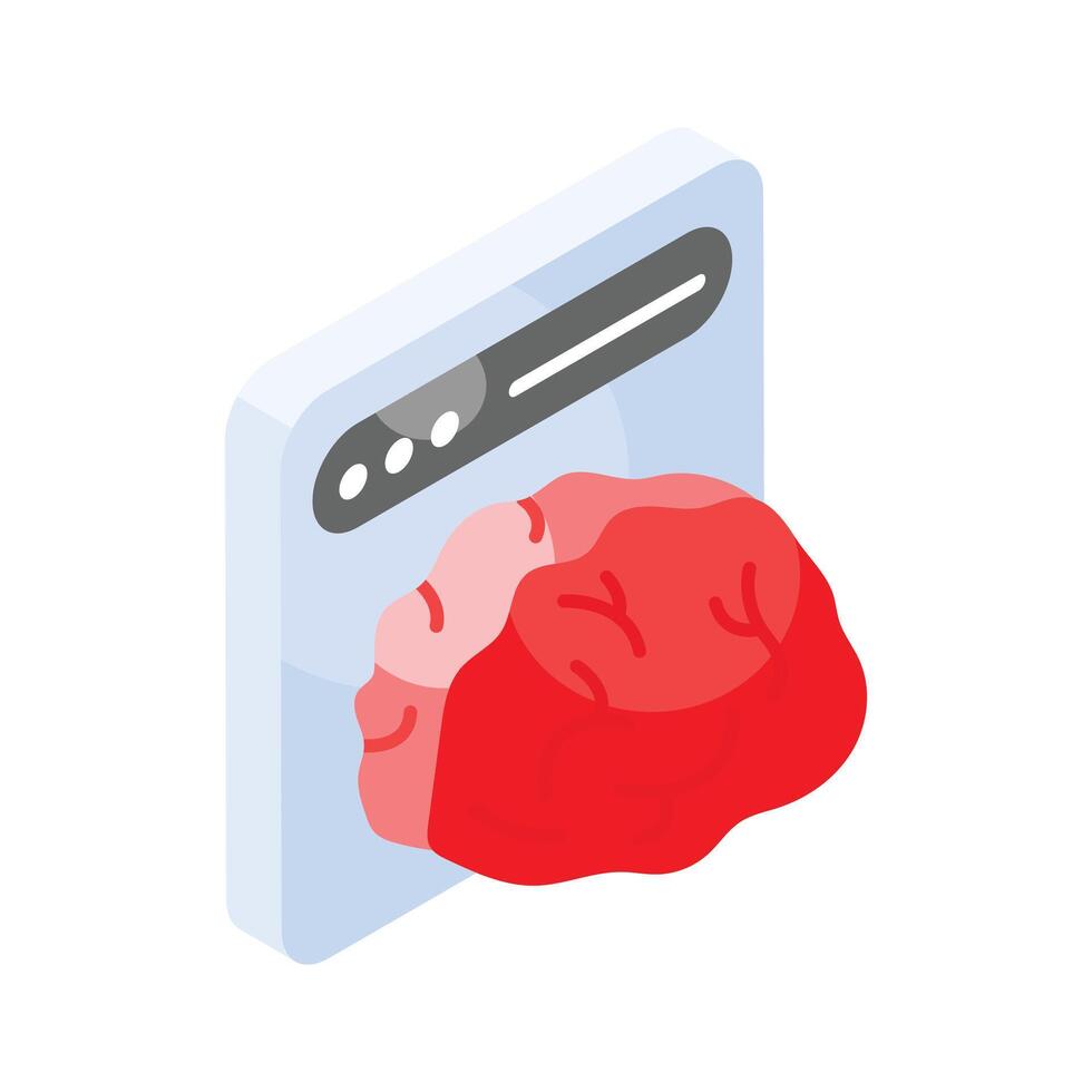 Get this amazon icon of artificial intelligence in modern isometric style vector