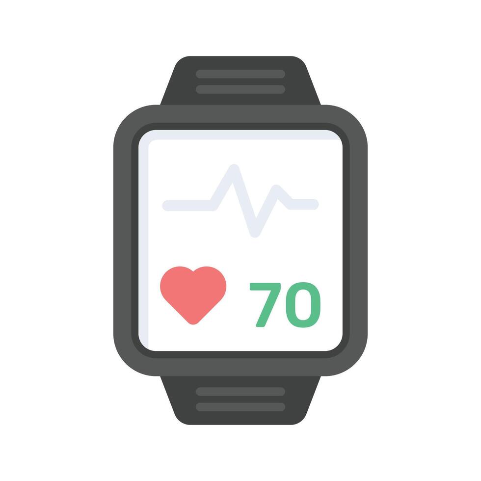 Fitness tracker design in flat style, ready to use icon vector