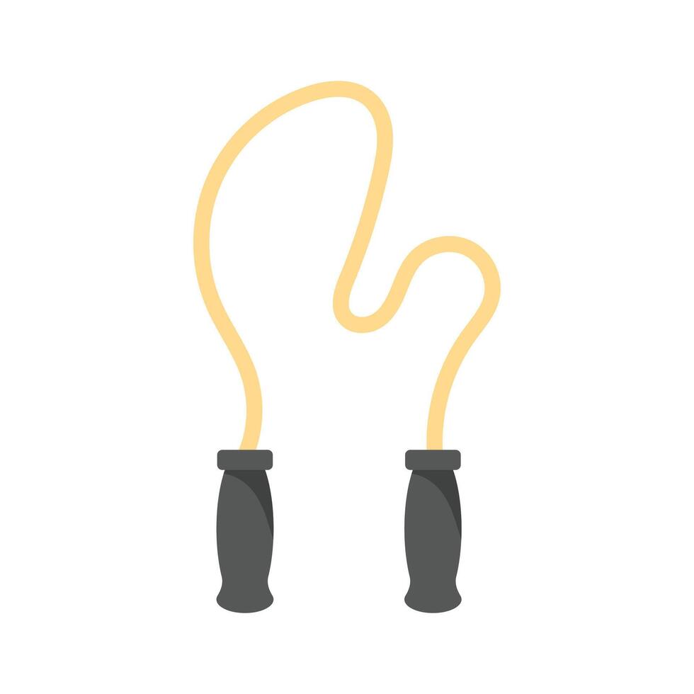 Well designed flat style icon of jumping rope, ready to use vector