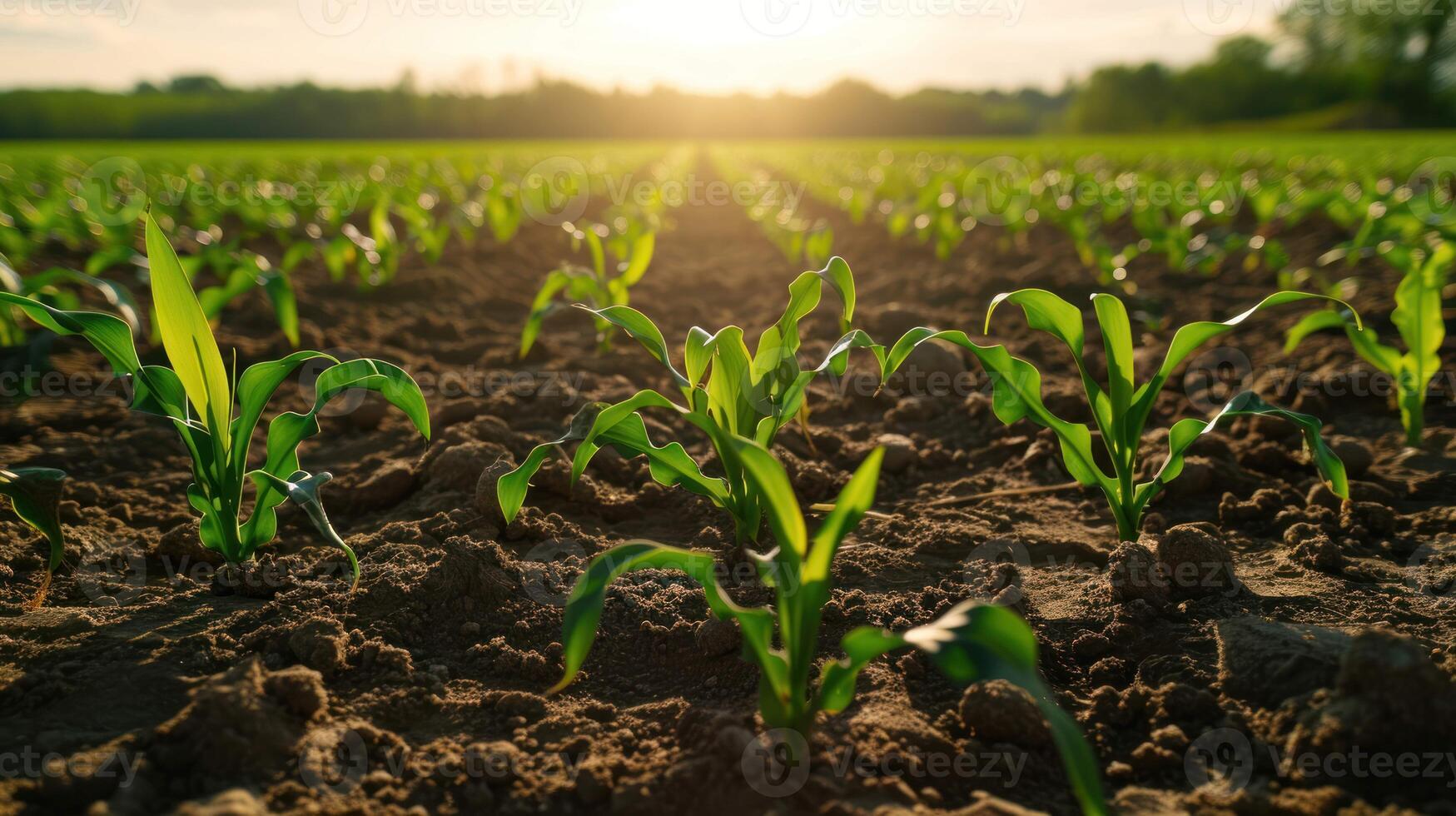 close up shot of a plant in a soil photo