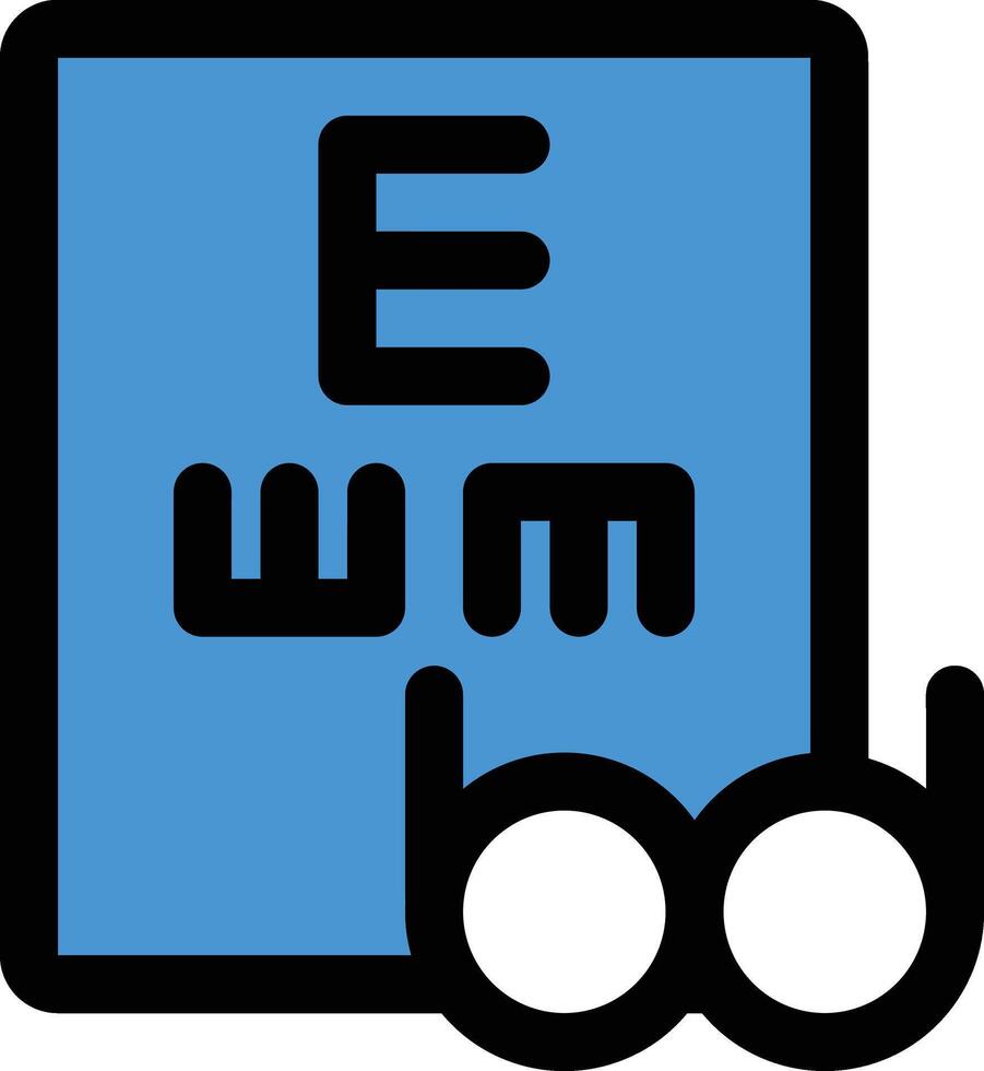 visual acuity chart vector