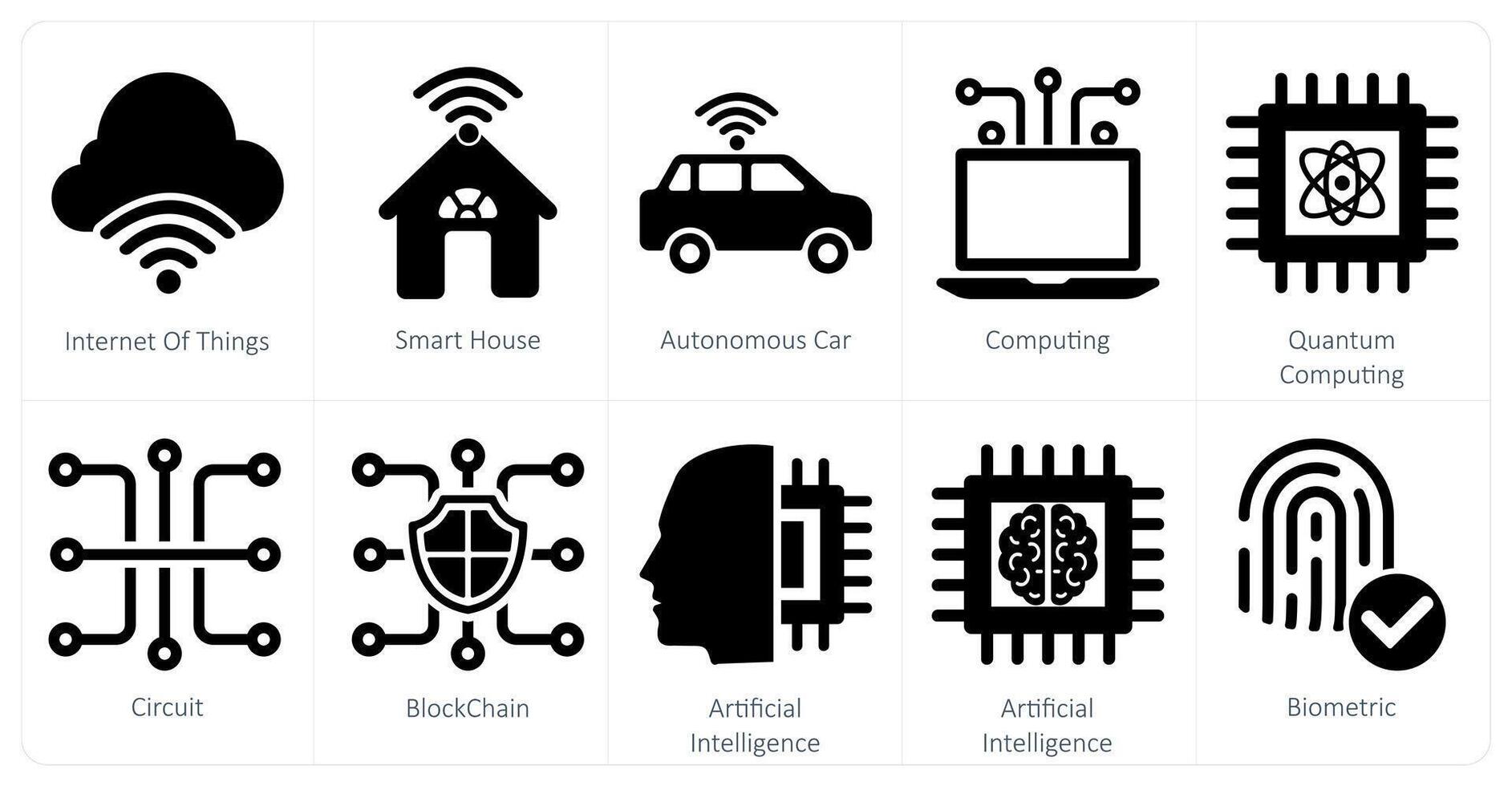 A set of 10 mix icons as internet of things, smart house, autonomous car vector