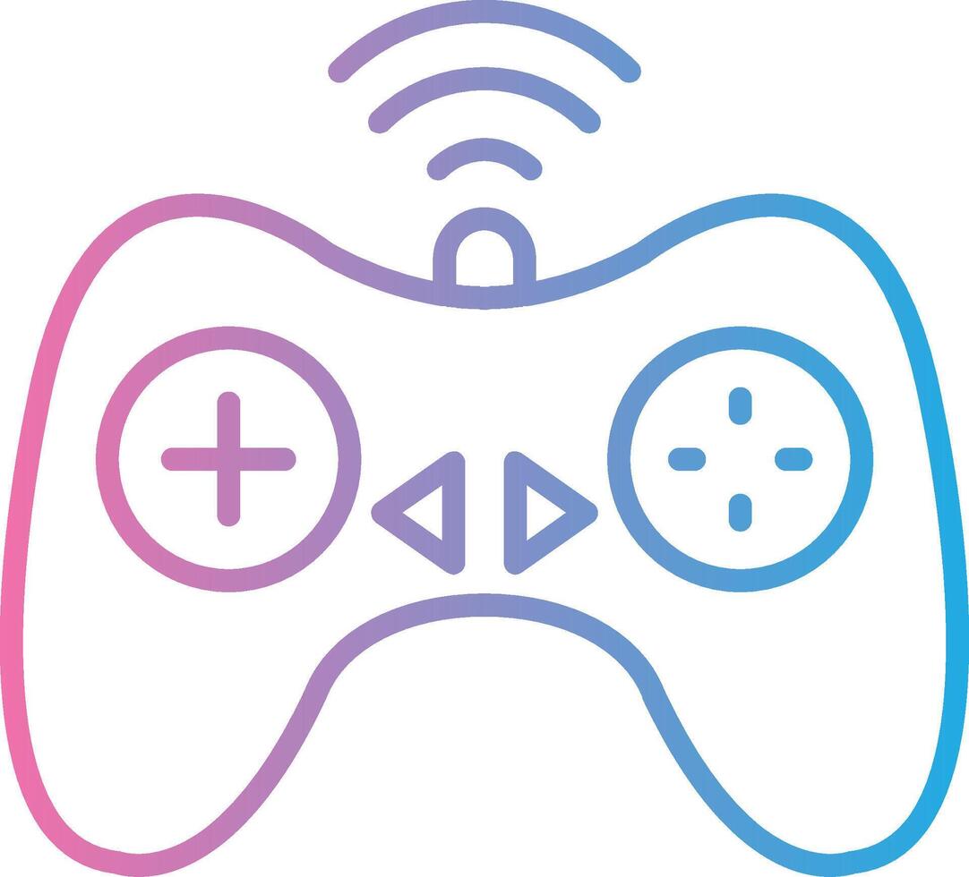 Controller Line Gradient Icon Design vector