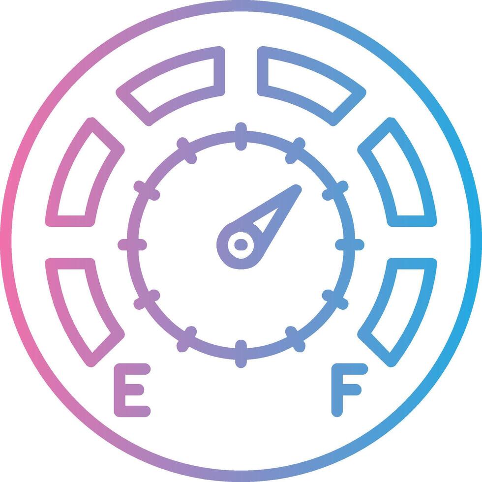 Gauge Line Gradient Icon Design vector