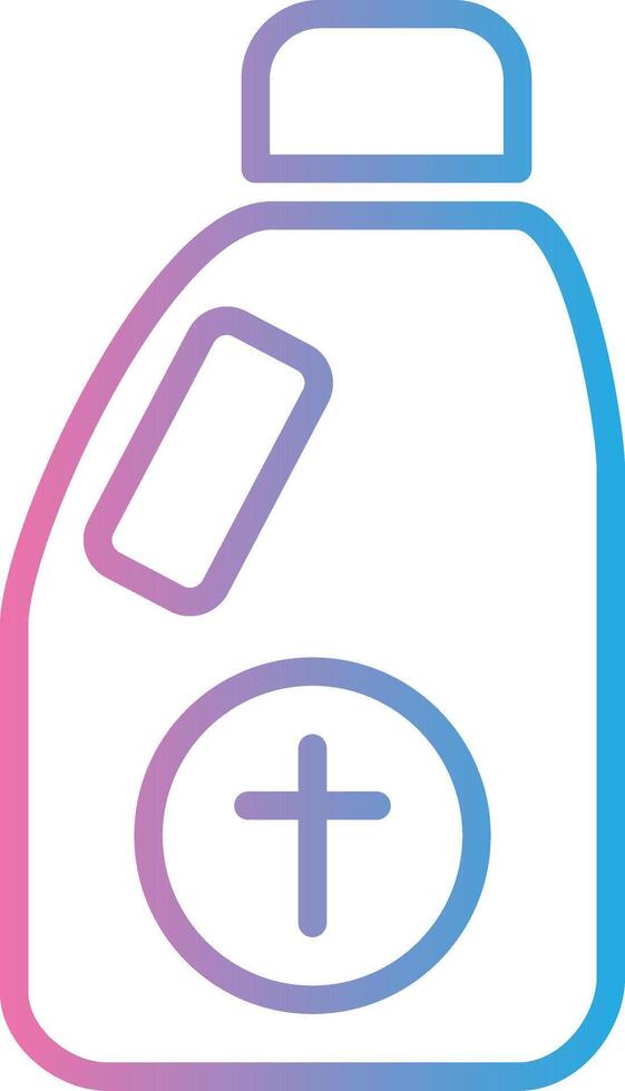 Detergent Line Gradient Icon Design vector
