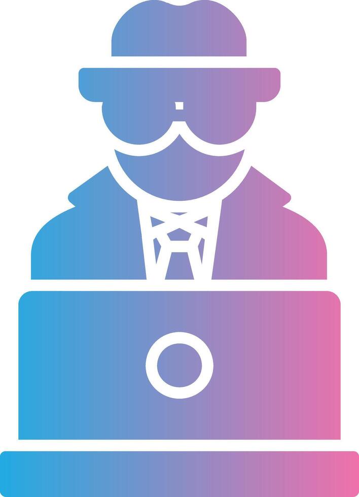 spyware Glyph Gradient Icon Design vector