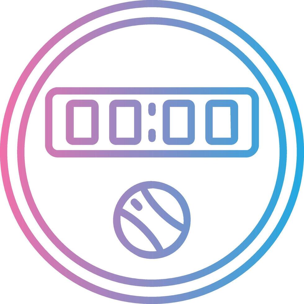 Dial Line Gradient Icon Design vector