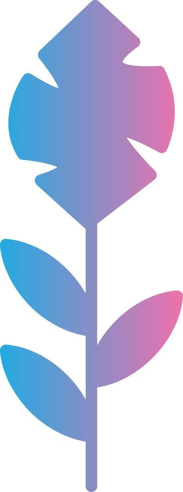 Plant Glyph Gradient Icon Design vector