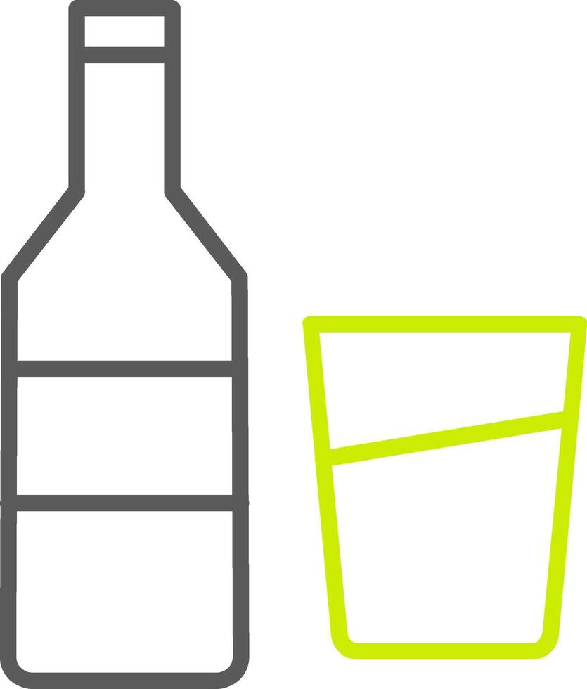 Wine Line Two Color Icon vector