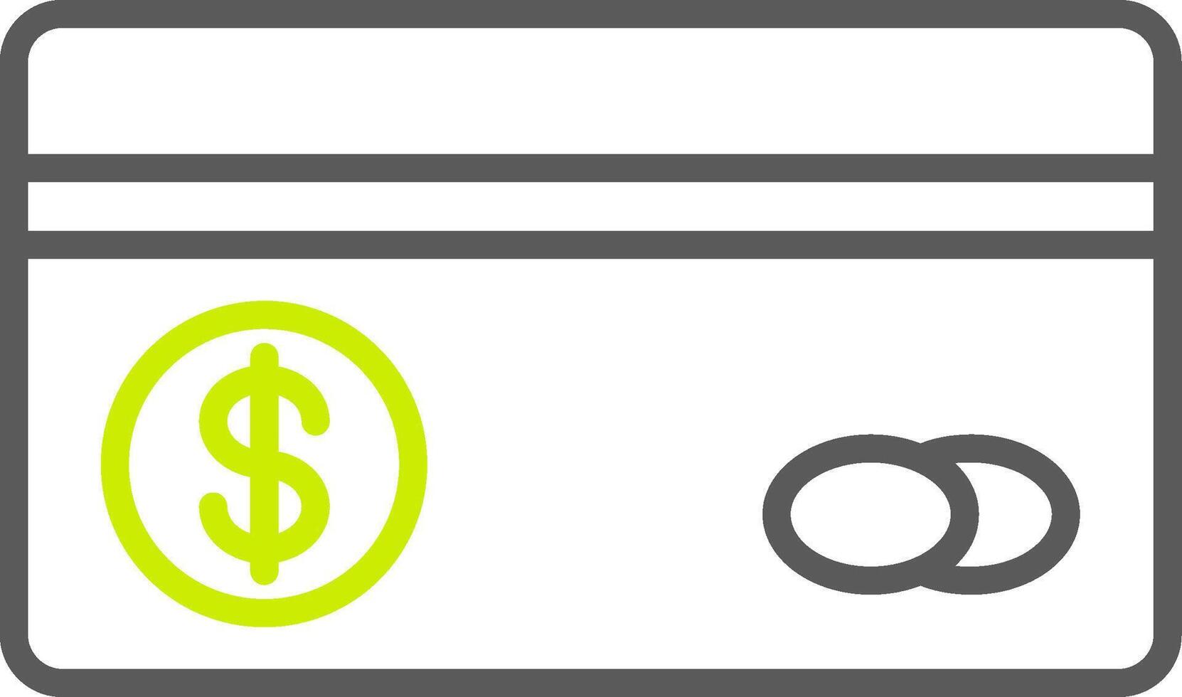 Credit Card Line Two Color Icon vector