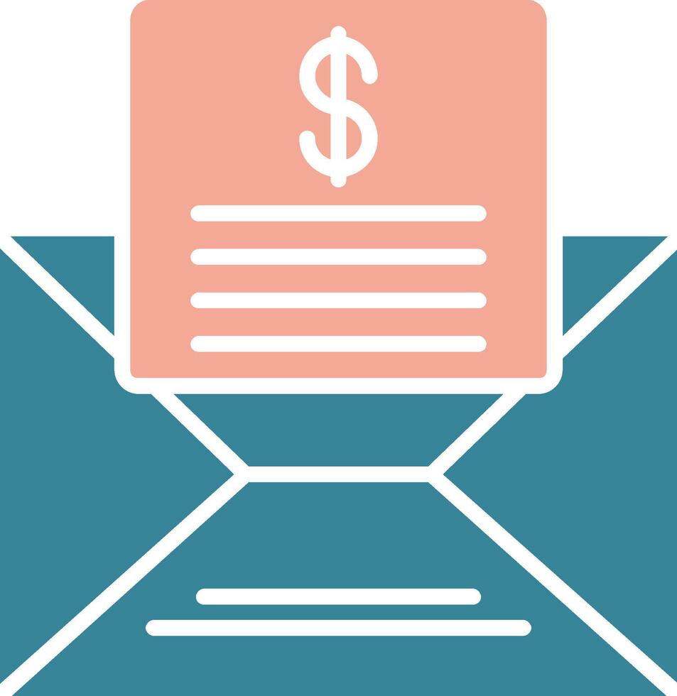 Mailing Lists Glyph Two Color Icon vector