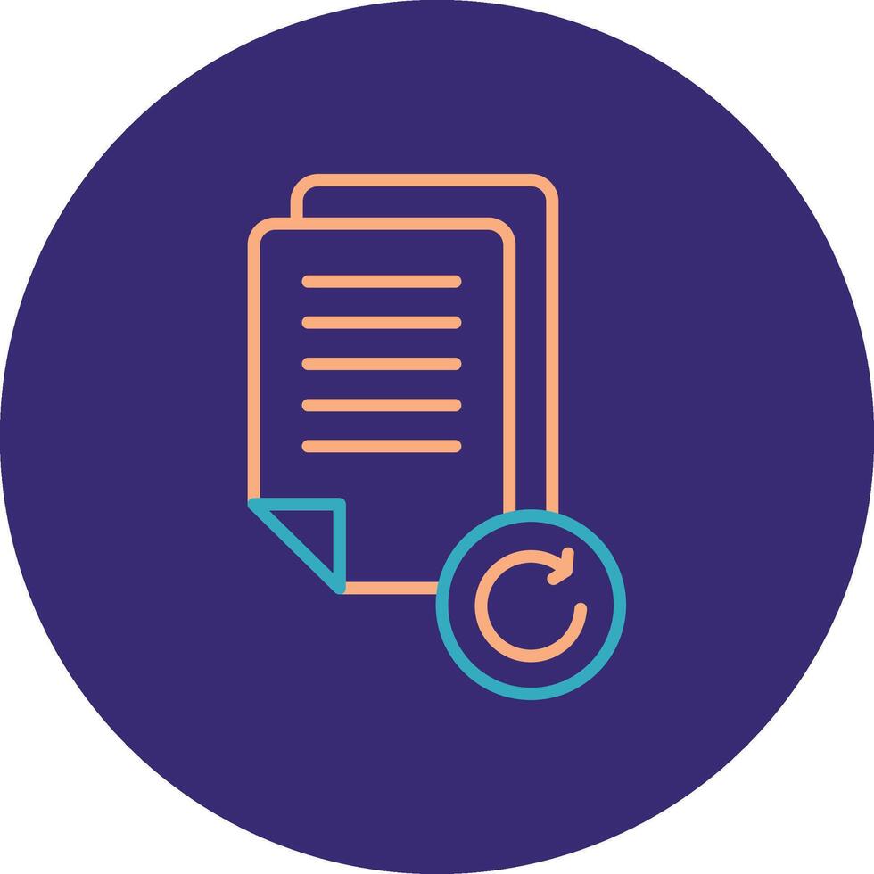 Sprint Line Two Color Circle Icon vector
