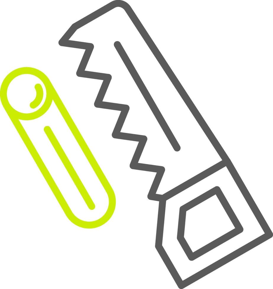 Woodworking Line Two Color Icon vector