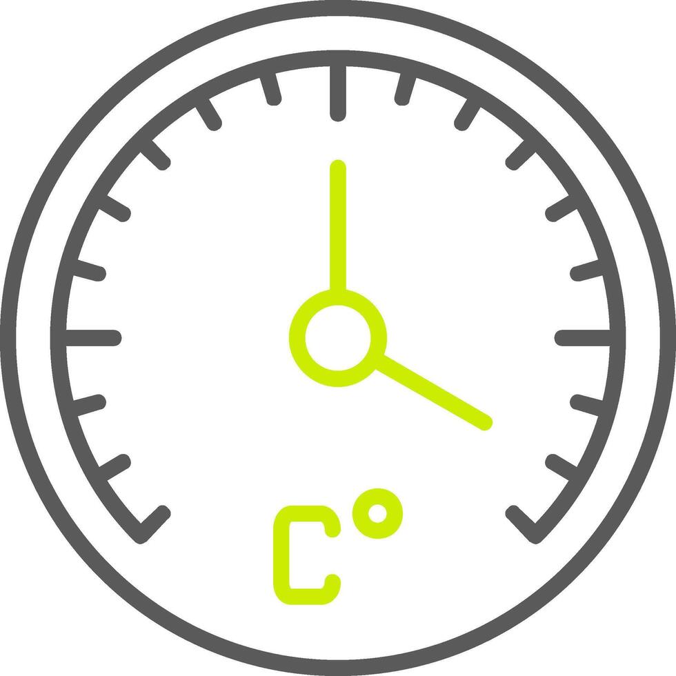 Thermometer Line Two Color Icon vector