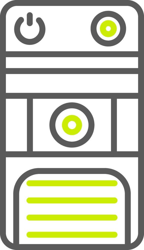 Cpu Line Two Color Icon vector