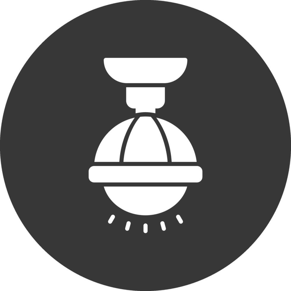 Lamp Glyph Inverted Icon vector