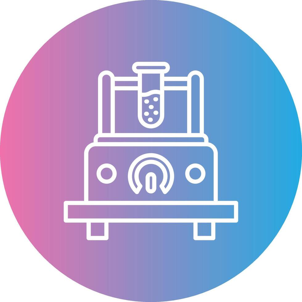 Measuring Device Line Gradient Circle Icon vector