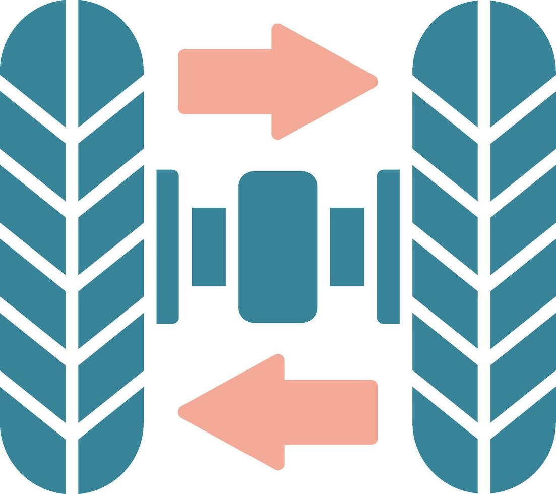 Wheel Alignment Glyph Two Color Icon vector