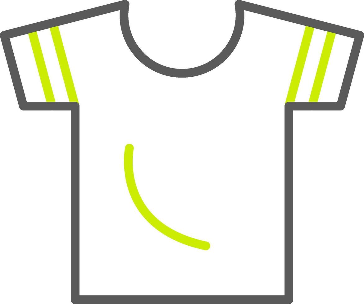 Shirt Line Two Color Icon vector