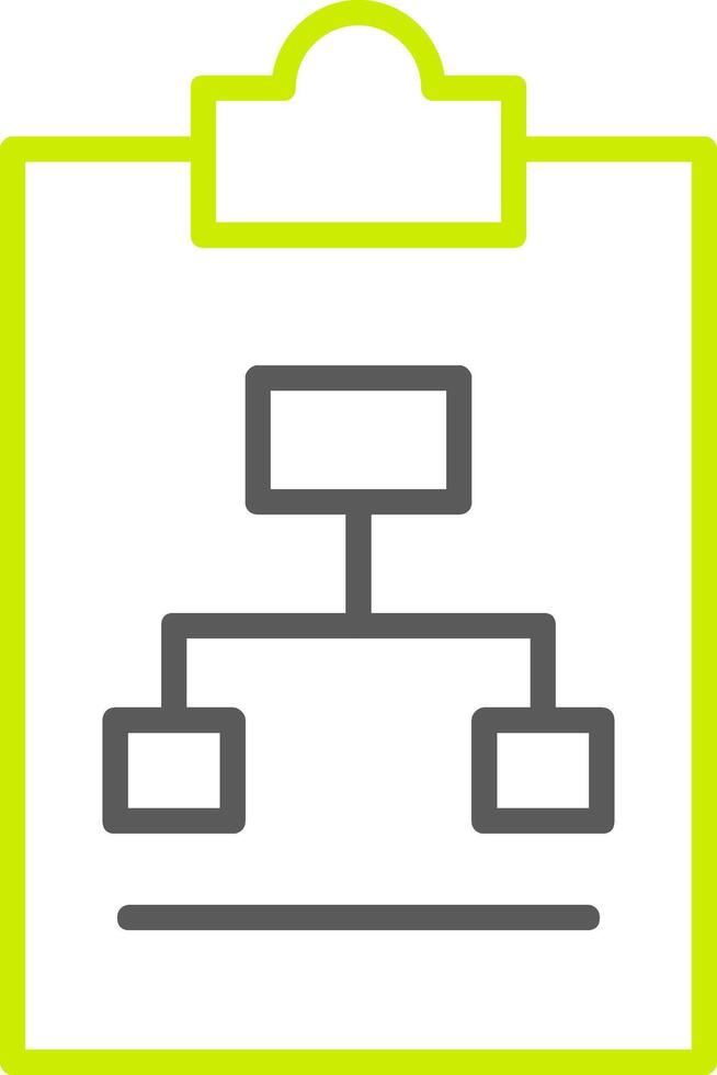 Work Flow Line Two Color Icon vector
