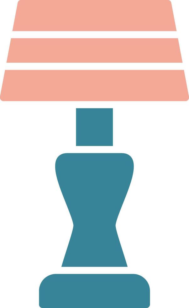 Lamp Glyph Two Color Icon vector