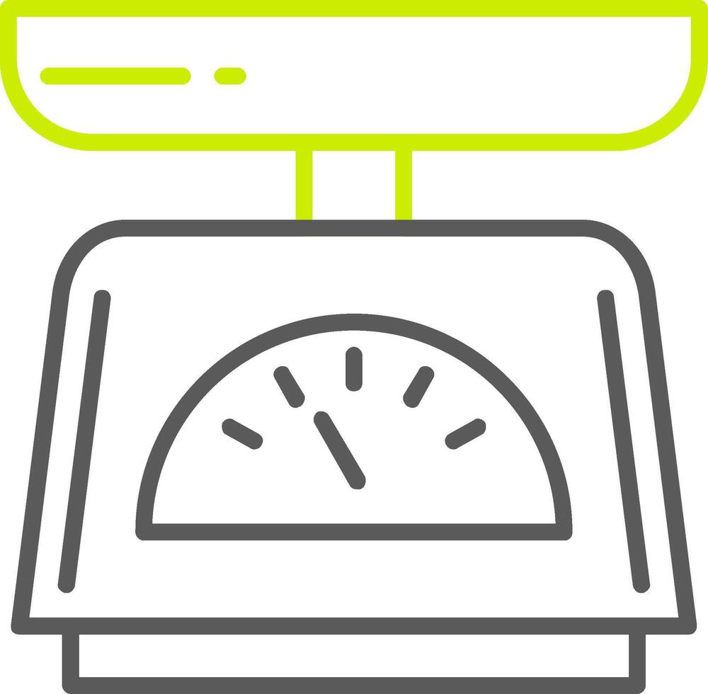 Weighing Line Two Color Icon vector
