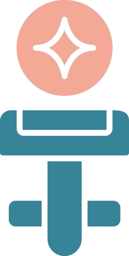 Cufflinks Glyph Two Color Icon vector