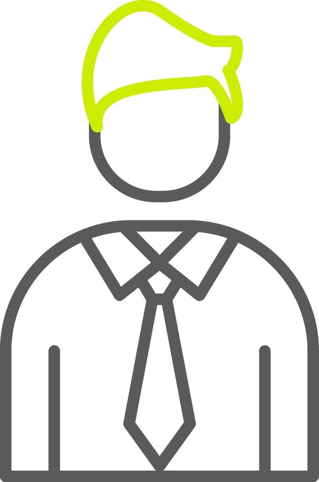 Employee Line Two Color Icon vector