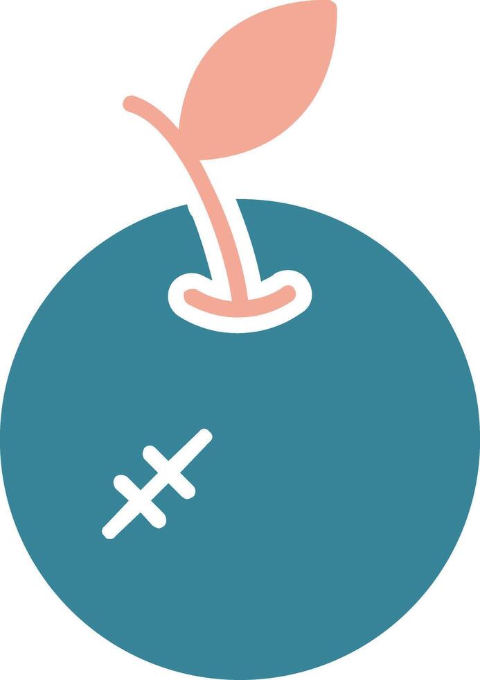 Orange Glyph Two Color Icon vector