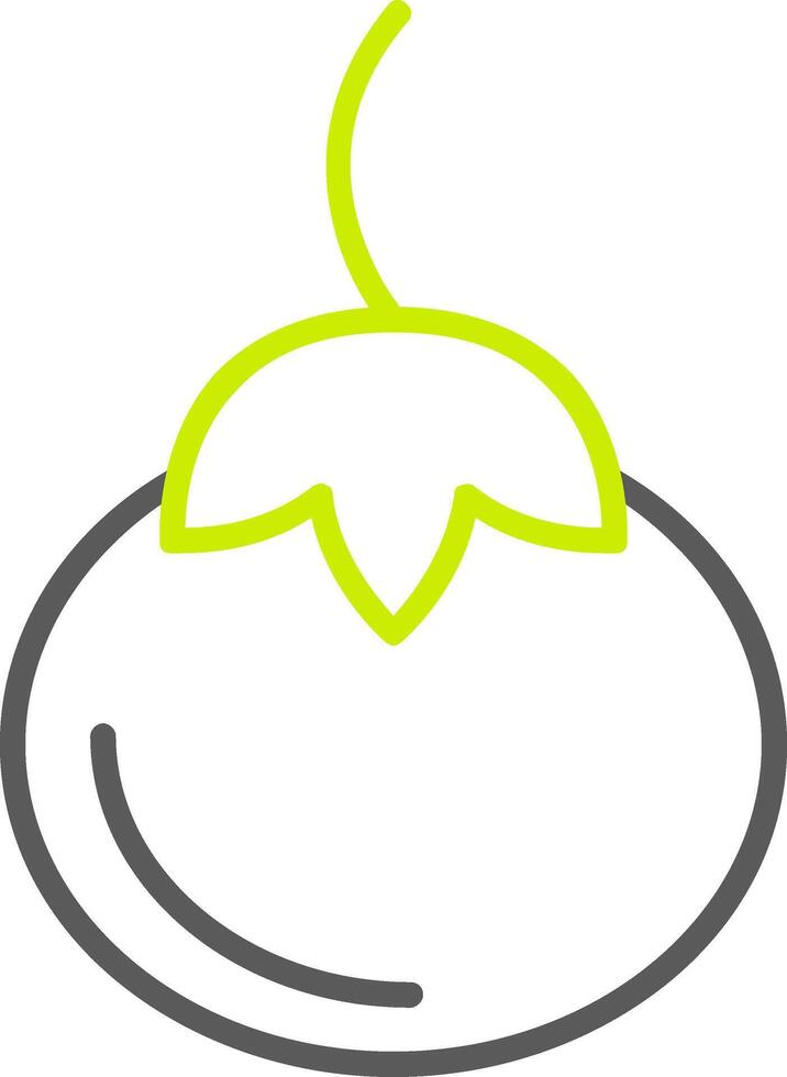 Persimmon Line Two Color Icon vector