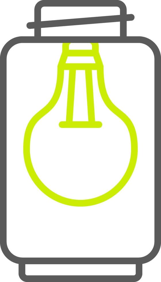 Lamp Line Two Color Icon vector