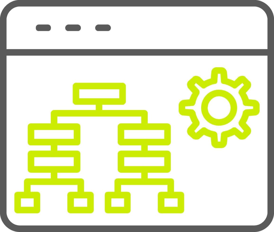 Hierarchy Line Two Color Icon vector
